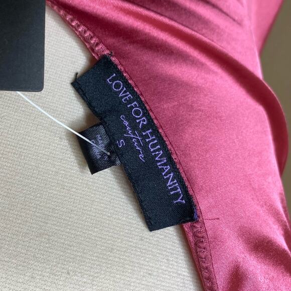 Love for Humanity Couture Satin V-Neck Tank Top Women’s Size Small New NWT - Picture 7 of 10